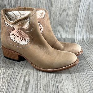 Freebird By Steven Cabcro Leather Bootie Light Brown